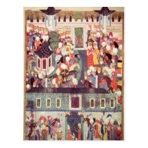 Enthronement of Suleyman the Magnificent Post Card