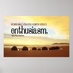 Enthusiasm Motivational Poster posters