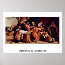Entombment By Lorenzo Lotto Poster
