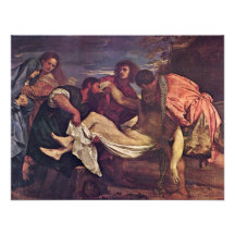 Entombment By Tizian (Best Quality) Invitations