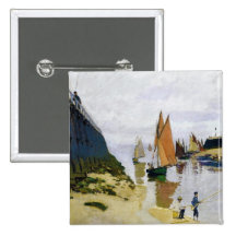 Entrance to the Port of Trouville Claude Monet Pin