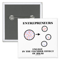 Entrepreneurs Engage In Founder Effect Of Ideas Pinback Button