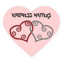 Entwined Hearts Kindness Matters Sticker