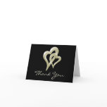 Entwined Hearts Thank You Card