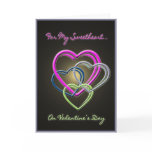 Entwined Neon Hearts, Beveled V2 cards
