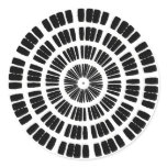 envelope seals abstract spider web concentric stickers
