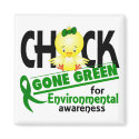 Environmental Chick Gone Green 2 magnets
