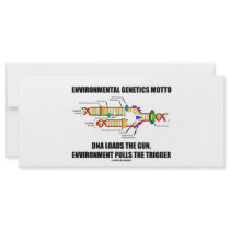 Environmental Genetics Motto DNA Loads Environment