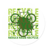 Environmental reCYCLE Round Stickers