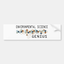 Environmental Science Genius Bumper Stickers