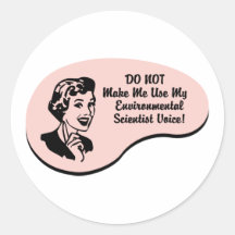 Environmental Scientist Voice Sticker