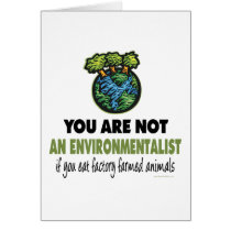 Environmentalist = Vegan, Vegetarian cards