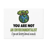 Environmentalist = Vegan, Vegetarian
