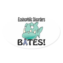Eosinophilic Disorders BITES Oval Sticker