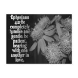 EPESIANS 4:2 LOVE - FAVORITE SCRIPTURE POST CARD