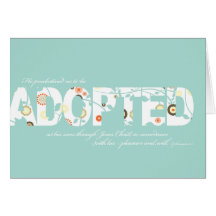 Ephesians 1:5 Adoption Verse: Floral Cards