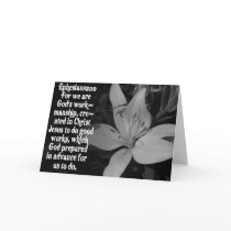 EPHESIANS 2:10 BIBLE SCRIPTURE QUOTE GREETING CARDS