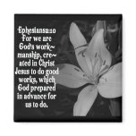 EPHESIANS 2:10 BIBLE SCRIPTURE QUOTE FRIDGE MAGNETS