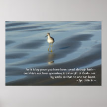 Ephesians 2:8& 9 Poster