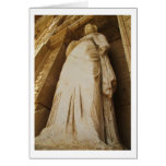 Ephesus - Celsus Library - statue of Sophia Card