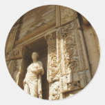 Ephesus Turkey - Celsius library at Ephesus Round Stickers