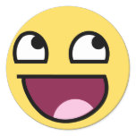Epic Win Round Stickers