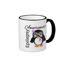 Epilepsy Awareness Penguin Mugs