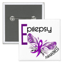 Epilepsy BUTTERFLY 3 Button