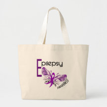Epilepsy BUTTERFLY 3 Tote Bags