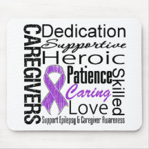 Epilepsy Caregivers Collage Mouse Mats