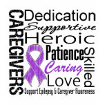 Epilepsy Caregivers Collage t-shirts