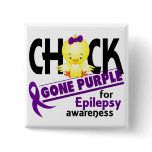 Epilepsy Chick Gone Purple 2 buttons