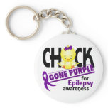 Epilepsy Chick Gone Purple 2 keychains