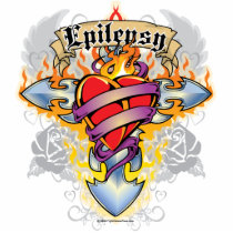 Epilepsy Cross & Heart Acrylic Cut Outs