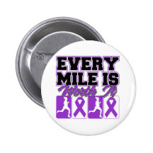 Epilepsy Every Mile is Worth It Pinback Buttons