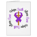 Epilepsy Faith Hope Love Cross cards