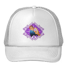 Epilepsy Fight Rosie The Riveter Trucker Hat