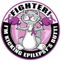 Epilepsy Fighter Cat Photo Sculpture