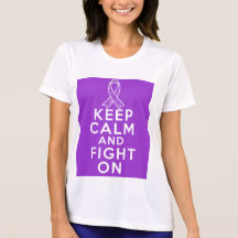 Epilepsy Keep Calm and Fight On Tees