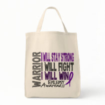 Epilepsy Warrior Canvas Bags