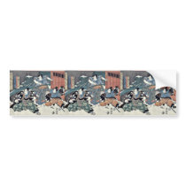 Epilogue of the Chushingura by Utagawa, Kuniyasu Bumper Stickers