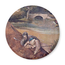 Epiphany Triptych Central Panel: Adoration Of The Fridge Magnet