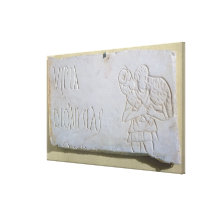 Epitaph with a relief of the Good Shepherd Gallery Wrapped Canvas