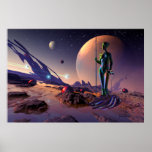Epsilon hunter - sci-fi print