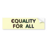 Equality bumper stickers