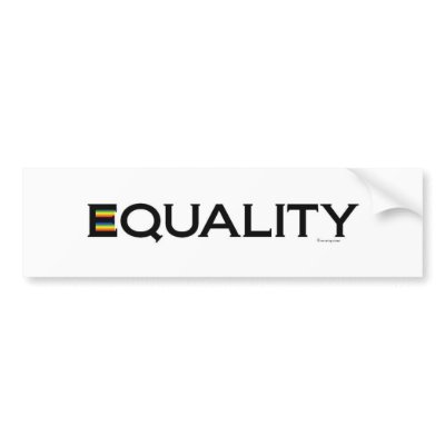 EQUALITY Bumper Sticker by MarketingMichael