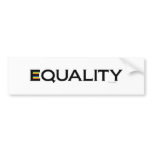 EQUALITY Bumper Sticker bumper stickers