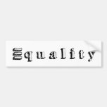 equality bumper sticker