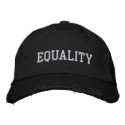 EQUALITY embroidered hats