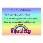 Equality Rainbow business cards